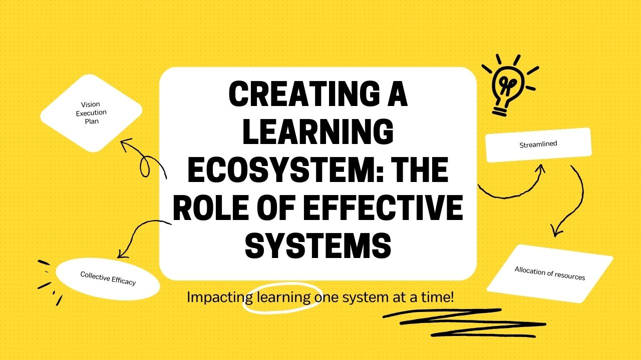 Creating a Learning Ecosystem: The Role of Effective Systems